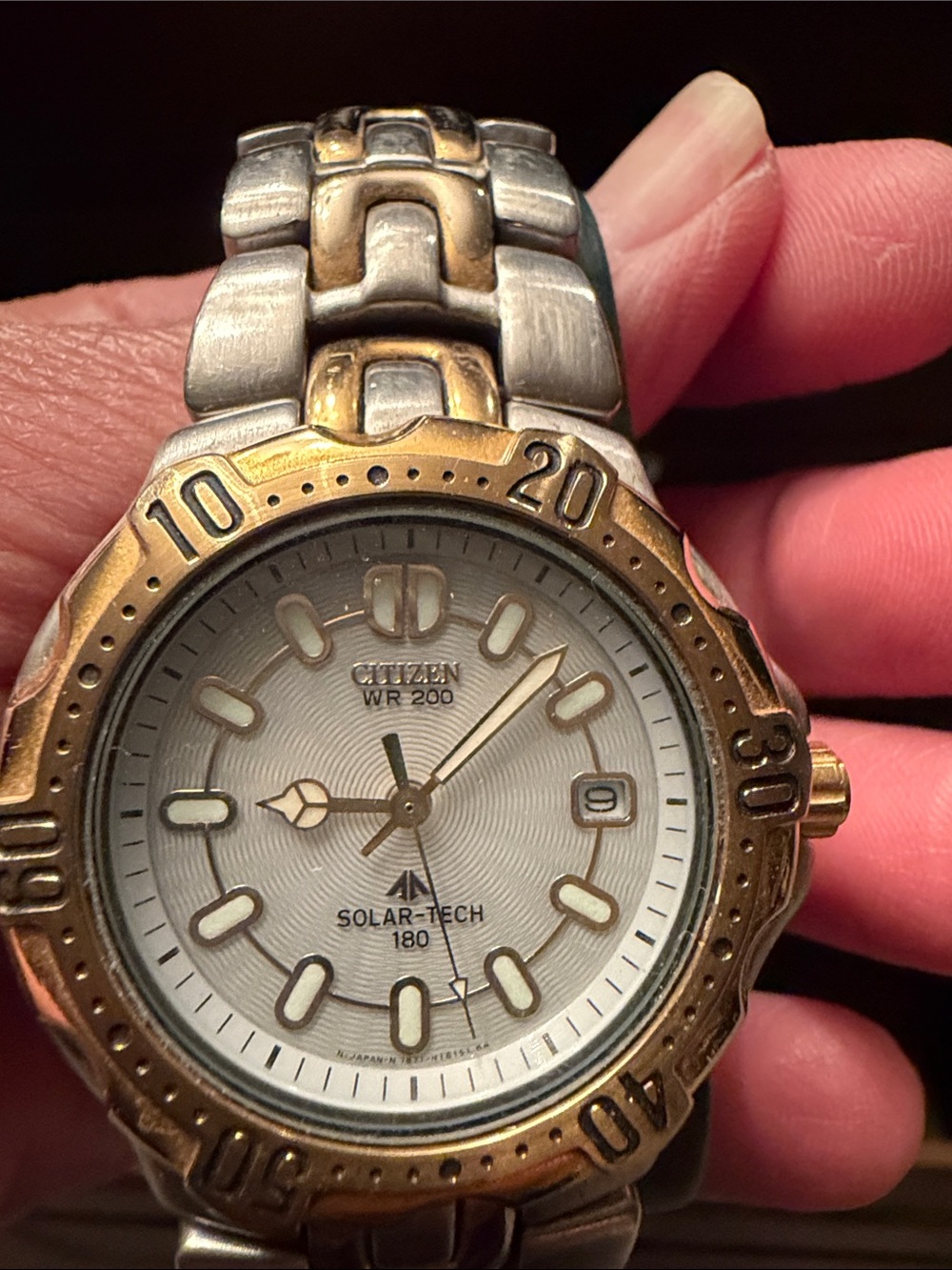 Citizen Two-Tone Gold and Silver Solar-Tech Dive Watch